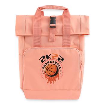 2K22 Basketball - Conception de cerceau enflammé - Sac à dos Roll Top à deux anses - rose liberty - Devant