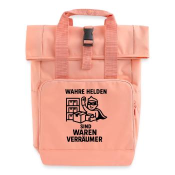 waren verräumer helden - Rolltop Rucksack mit zwei Griffen - Chintzrosa - Vorne