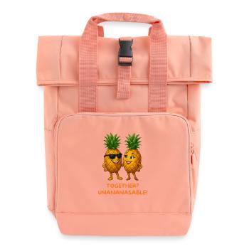 Duo Ananas : Ensemble Unpineapple - Sac à dos Roll Top à deux anses - rose liberty - Devant
