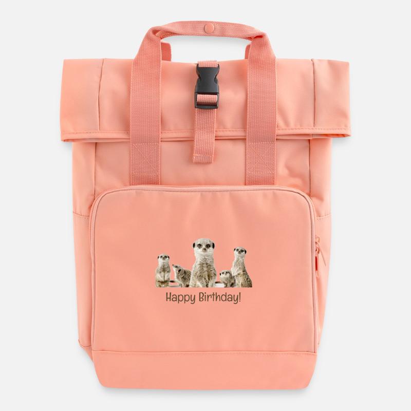 Bon anniversaire - Sac à dos Roll Top à deux anses - rose liberty