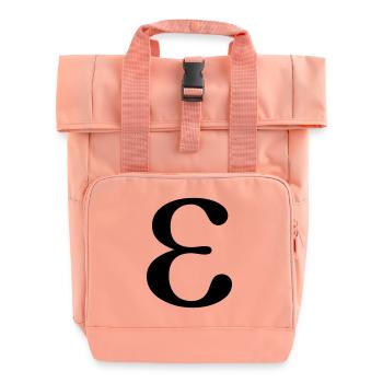 epsilon grec de lettre - Sac à dos Roll Top à deux anses - rose liberty - Devant