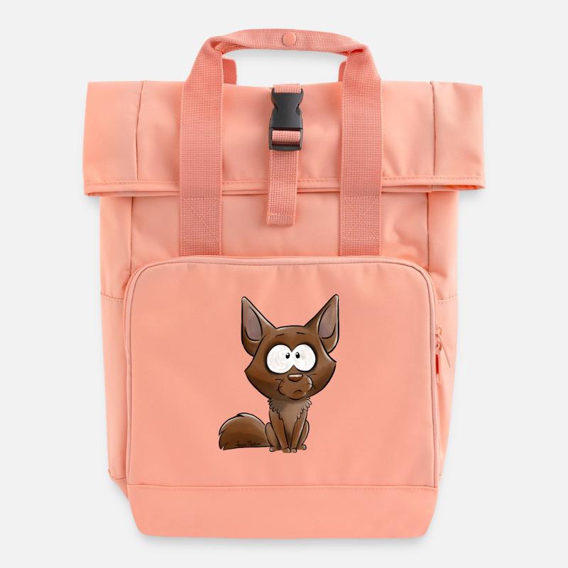 Kelpie - Roll Top Backpack with Two Handles - chintz rose