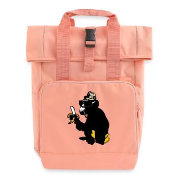 gorilla - Roll Top Backpack with Two Handles - chintz rose - Front