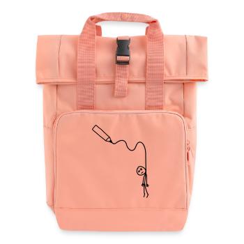 hangman_drawing - Rolltop Rucksack mit zwei Griffen - Chintzrosa - Vorne