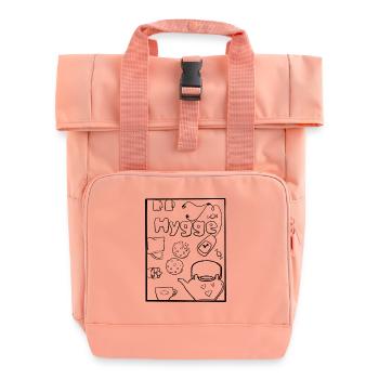 hygge - Roll Top Backpack with Two Handles - chintz rose - Front