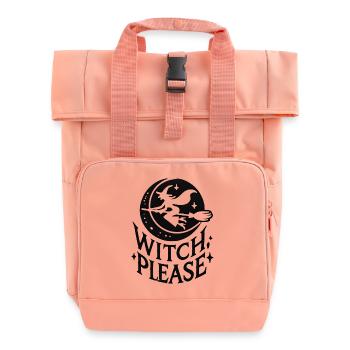 Witch Please – Stylisches Halloween-Motiv - Rolltop Rucksack mit zwei Griffen - Chintzrosa - Vorne