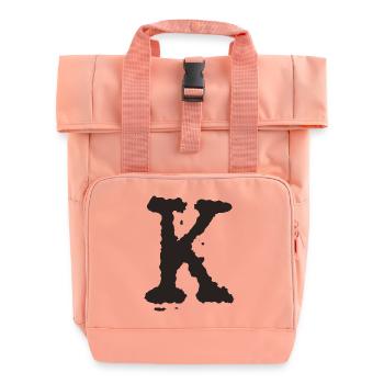 K - Roll Top Backpack with Two Handles - chintz rose - Front