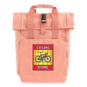 Vitrail Divin Cycling - Sac à dos Roll Top à deux anses - rose liberty - Devant