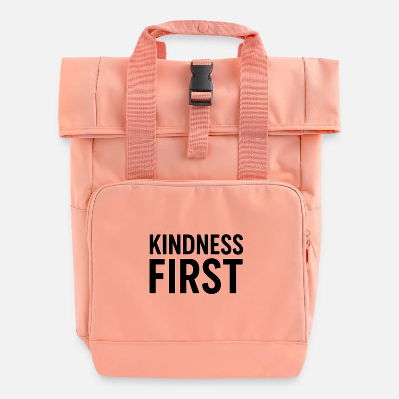 Charité - Sac à dos Roll Top à deux anses - rose liberty