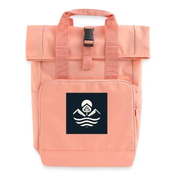 Ein schlichtes design, dass zu allem passt. - Rolltop Rucksack mit zwei Griffen - Chintzrosa - Vorne