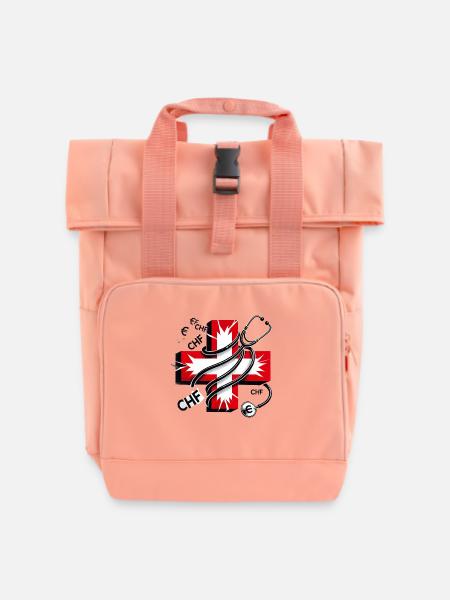 Kranke Schweiz - Rolltop Rucksack mit zwei Griffen - Chintzrosa
