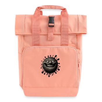 Spot of ink - Roll Top Backpack with Two Handles - chintz rose - Front