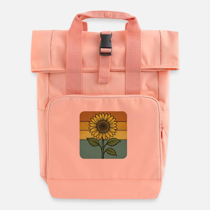 Tournesol - Sac à dos Roll Top à deux anses - rose liberty