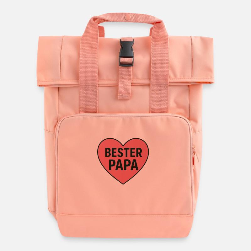 BEST DAD - Roll Top Backpack with Two Handles - chintz rose