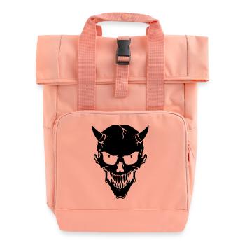 Devil - Roll Top Backpack with Two Handles - chintz rose - Front