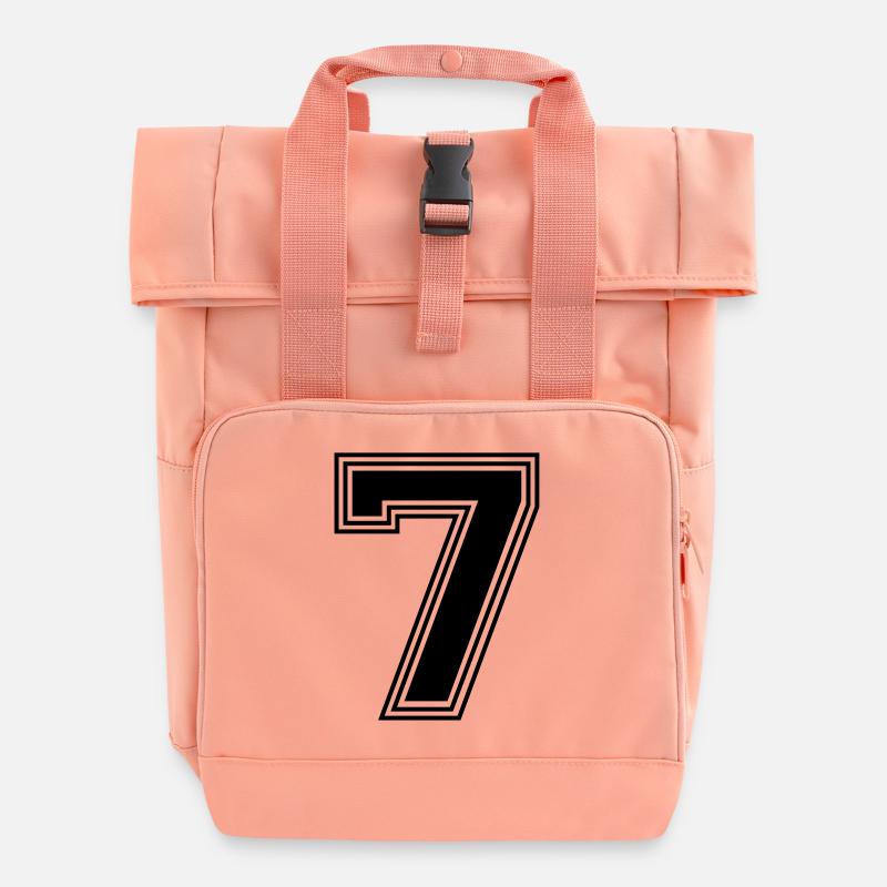 7_numéro_7_(s31) - Sac à dos Roll Top à deux anses - rose liberty