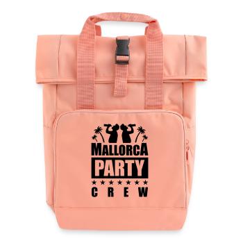mallorca party crew drinking - Rolltop Rucksack mit zwei Griffen - Chintzrosa - Vorne