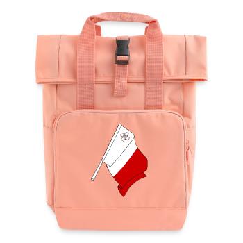 Flagge von Malta - Rolltop Rucksack mit zwei Griffen - Chintzrosa - Vorne