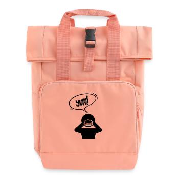 Burger Food - Rolltop Rucksack mit zwei Griffen - Chintzrosa - Vorne