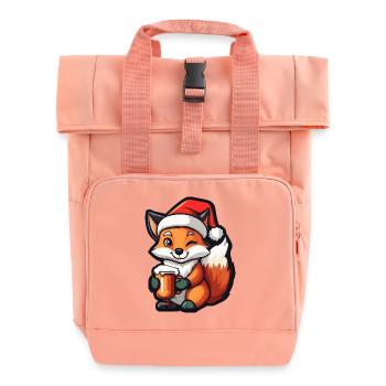 Fuchs Bier Xmas Weihnachten - Rolltop Rucksack mit zwei Griffen - Chintzrosa - Vorne