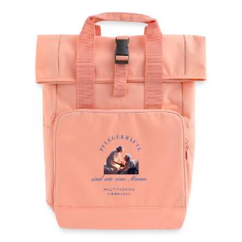 Nurses - Roll Top Backpack with Two Handles - chintz rose - Front