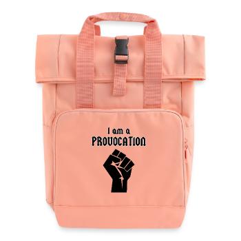 Je suis une provocation - Sac à dos Roll Top à deux anses - rose liberty - Devant