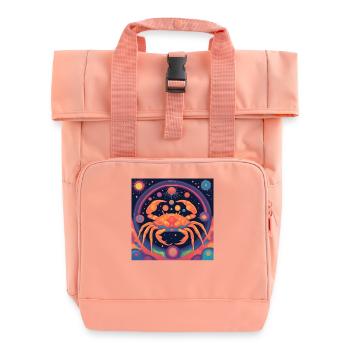 Cancer Cancers Cadeau du zodiaque - Sac à dos Roll Top à deux anses - rose liberty - Devant