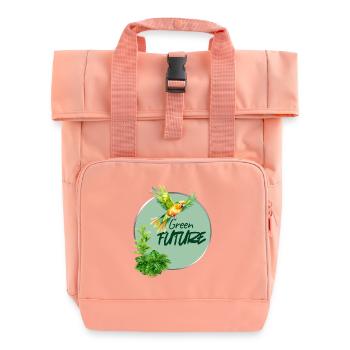 Avenir vert - Sac à dos Roll Top à deux anses - rose liberty - Devant