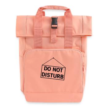 Do Not Disturb - Roll Top Backpack with Two Handles - chintz rose - Front