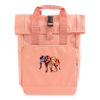 Oriental Elephant - Rolltop Rucksack mit zwei Griffen - Chintzrosa - Vorne