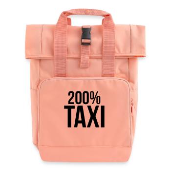 200% Taxi - Rolltop Rucksack mit zwei Griffen - Chintzrosa - Vorne