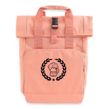 bier lorbeerkranz - Rolltop Rucksack mit zwei Griffen - Chintzrosa - Vorne