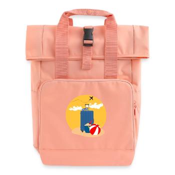 Reisen - Rolltop Rucksack mit zwei Griffen - Chintzrosa - Vorne