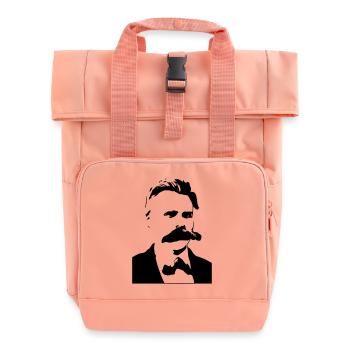 Friedrich Nietzsche - Rolltop Rucksack mit zwei Griffen - Chintzrosa - Vorne