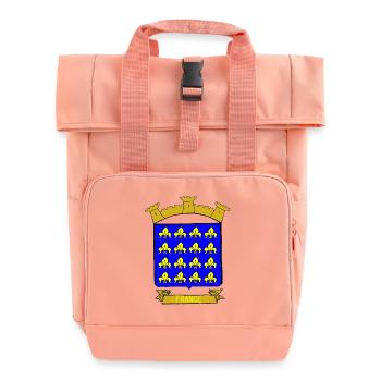 BLASON ROYAUME DE FRANCE - Sac à dos Roll Top à deux anses - rose liberty - Devant
