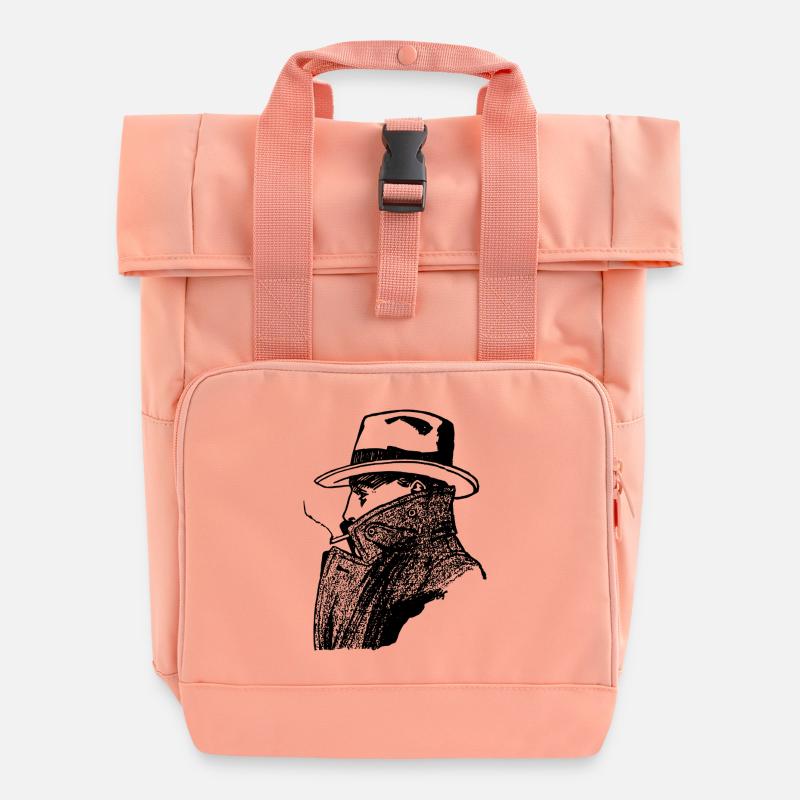 Agent Mafia Design - Rolltop Rucksack mit zwei Griffen - Chintzrosa