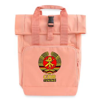 GDR Tuning Wappen 3c - Rolltop Rucksack mit zwei Griffen - Chintzrosa - Vorne