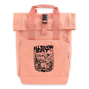 All You Can Eat - Rolltop Rucksack mit zwei Griffen - Chintzrosa - Vorne