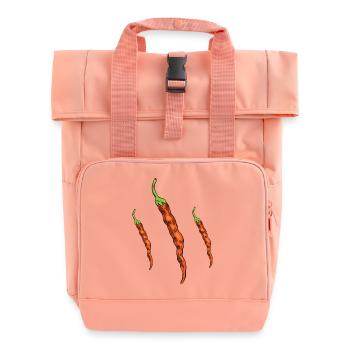 Chillies - Roll Top Backpack with Two Handles - chintz rose - Front