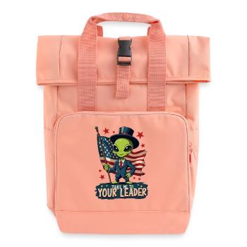 Alien Take Me To Your Leader USA Patriot - Sac à dos Roll Top à deux anses - rose liberty - Devant
