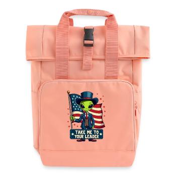 Alien Take Me To Your Leader USA Patriot - Sac à dos Roll Top à deux anses - rose liberty - Devant
