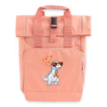 Multiple Sclerosis Awareness Support - Roll Top Backpack with Two Handles - chintz rose - Front