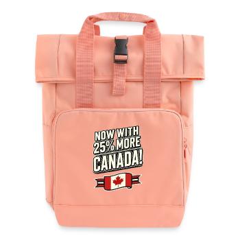 Maintenant avec 25 % plus de Canada – Satire des tarifs commerciaux - Sac à dos Roll Top à deux anses - rose liberty - Devant
