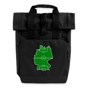 Football Germany - Roll Top Backpack with Two Handles - black - Front