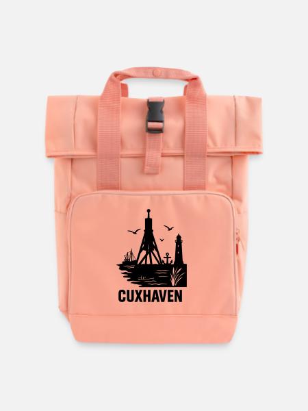 cuxhaven nordsee - Rolltop Rucksack mit zwei Griffen - Chintzrosa