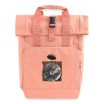 Rostige Uhr Zeit vergeht - Rolltop Rucksack mit zwei Griffen - Chintzrosa - Vorne