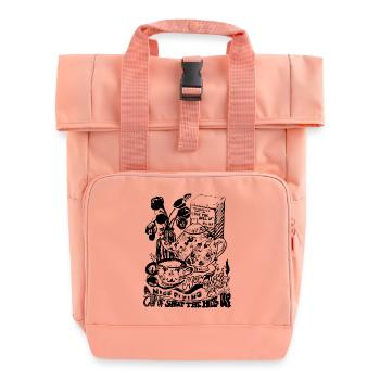 TASSE VON HALT DIE FRESSE - Rolltop Rucksack mit zwei Griffen - Chintzrosa - Vorne