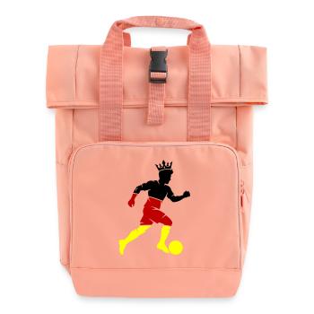 Footballers Germany Champion - Roll Top Backpack with Two Handles - chintz rose - Front