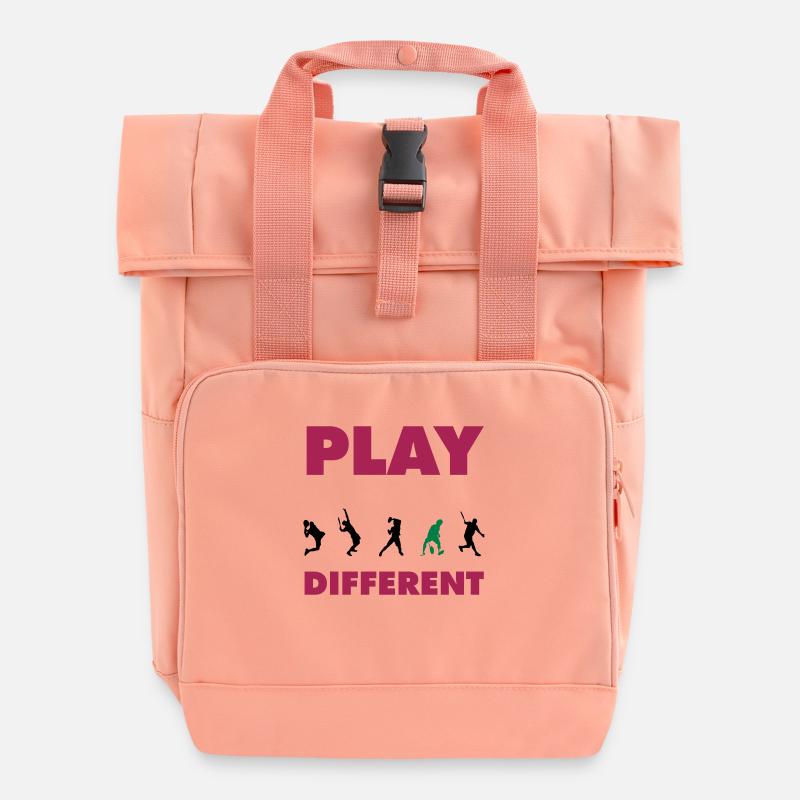 PLAY DIFFERENT 2 - Roll Top Backpack with Two Handles - chintz rose