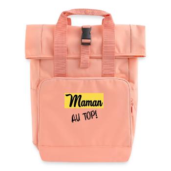 MOTHER'S DAY - Roll Top Backpack with Two Handles - chintz rose - Front